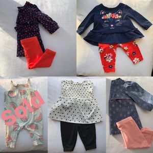 SOLD Lot of Baby Girl 0-3 Months Carters set